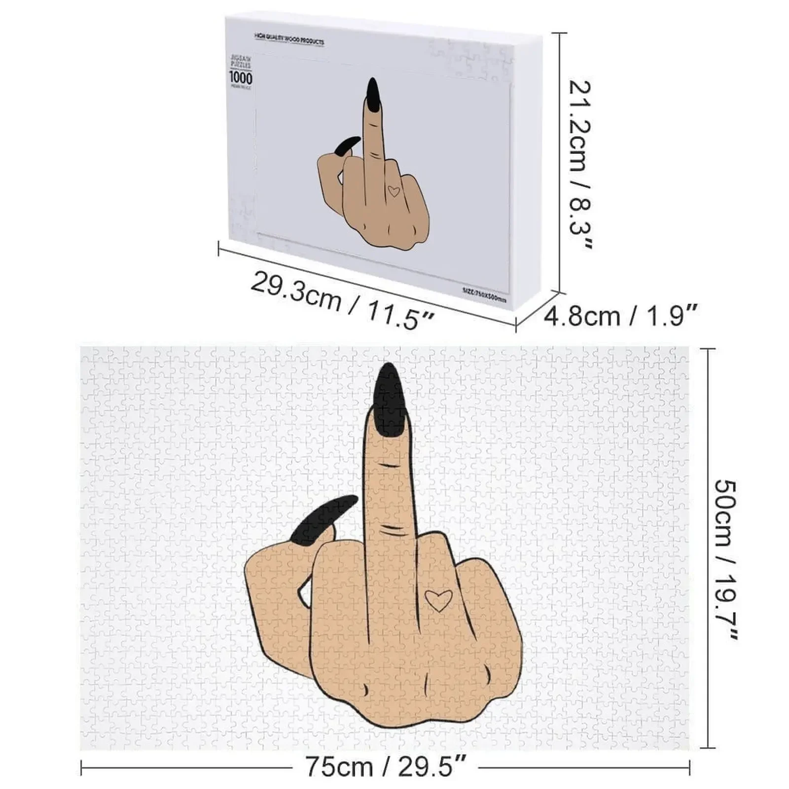 Puzzle Drewniane z Motywem Środkowego Palca, Puzzle z Imieniem, Puzzle z Motywem Skali, Puzzle z Motywem Silników, Personalizowany Prezent dla Dziecka, Personalizowany Prezent, Puzzle