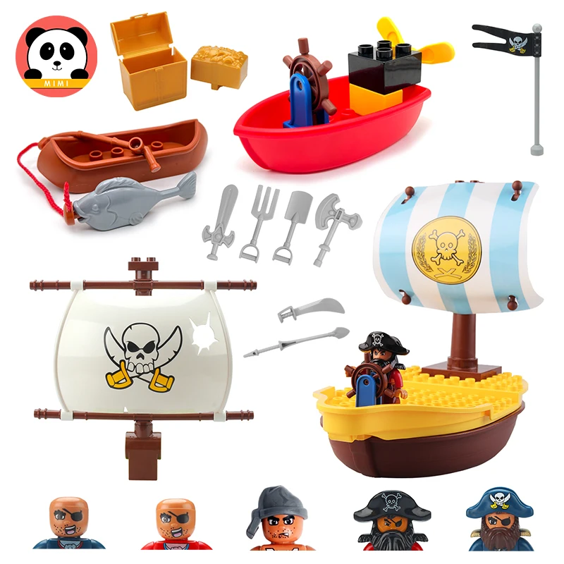 

Big Building Block Ideas Series The Eternity Pirate Ship Model Accessories Diy Bricks Captain Jack Toy Gifts For Children Kids