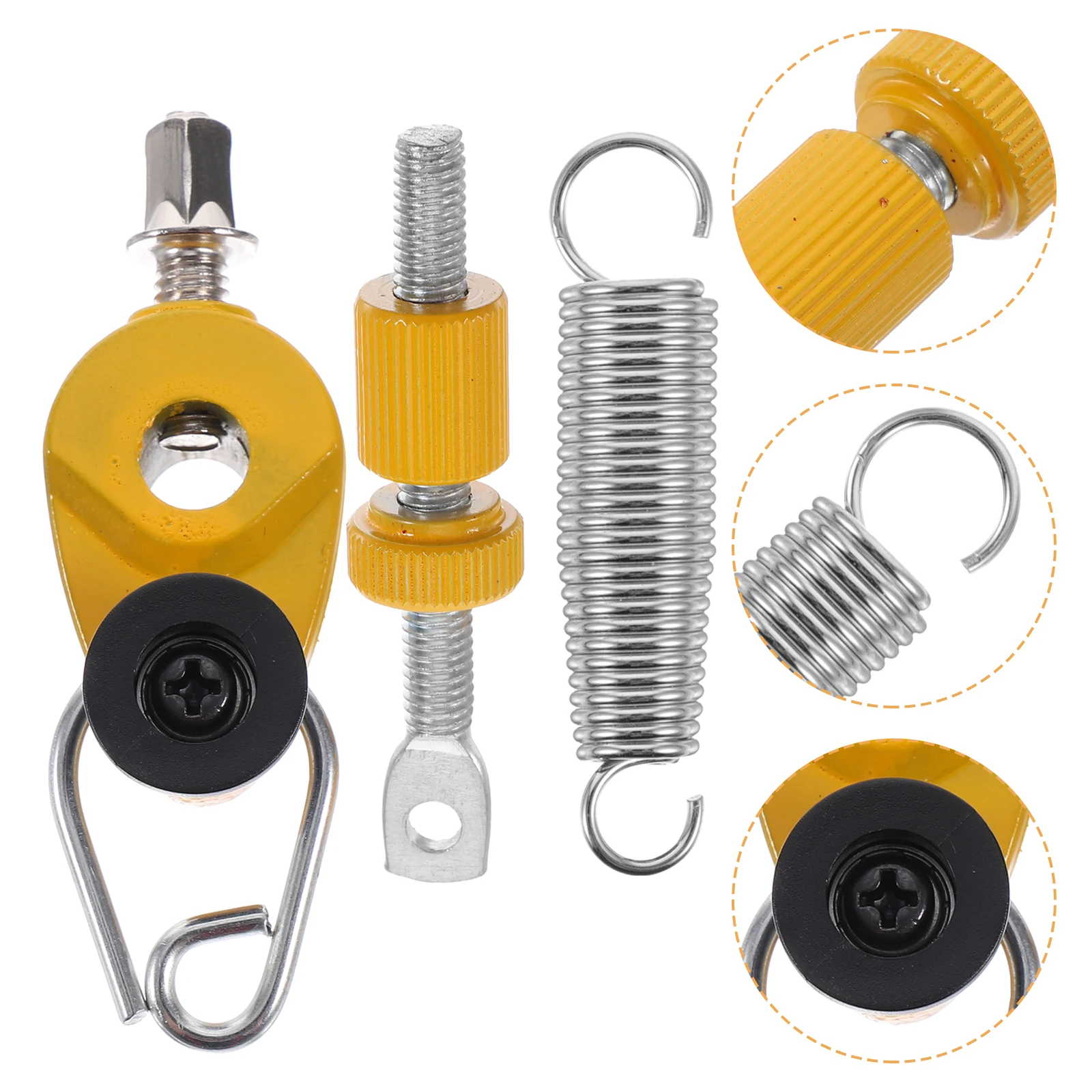 

Drum Pedal Hammer Tension Spring Key Foot Replacement Kick Bass Connector Metal Part Springs Accessories
