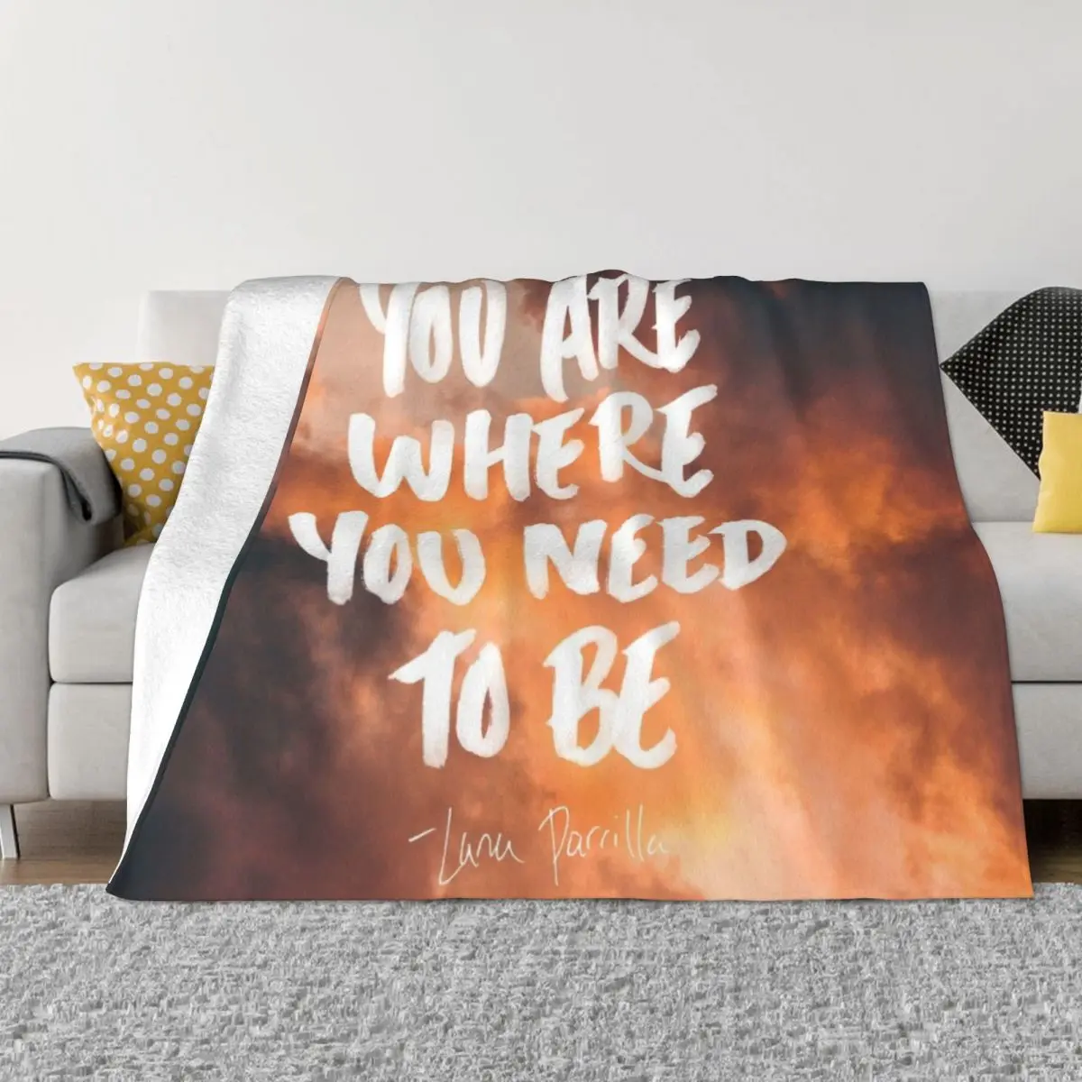 

YOU ARE WHERE YOU NEED TO BE Throw Blanket Christmas Fashion Sofa Blankets Beach Blanket