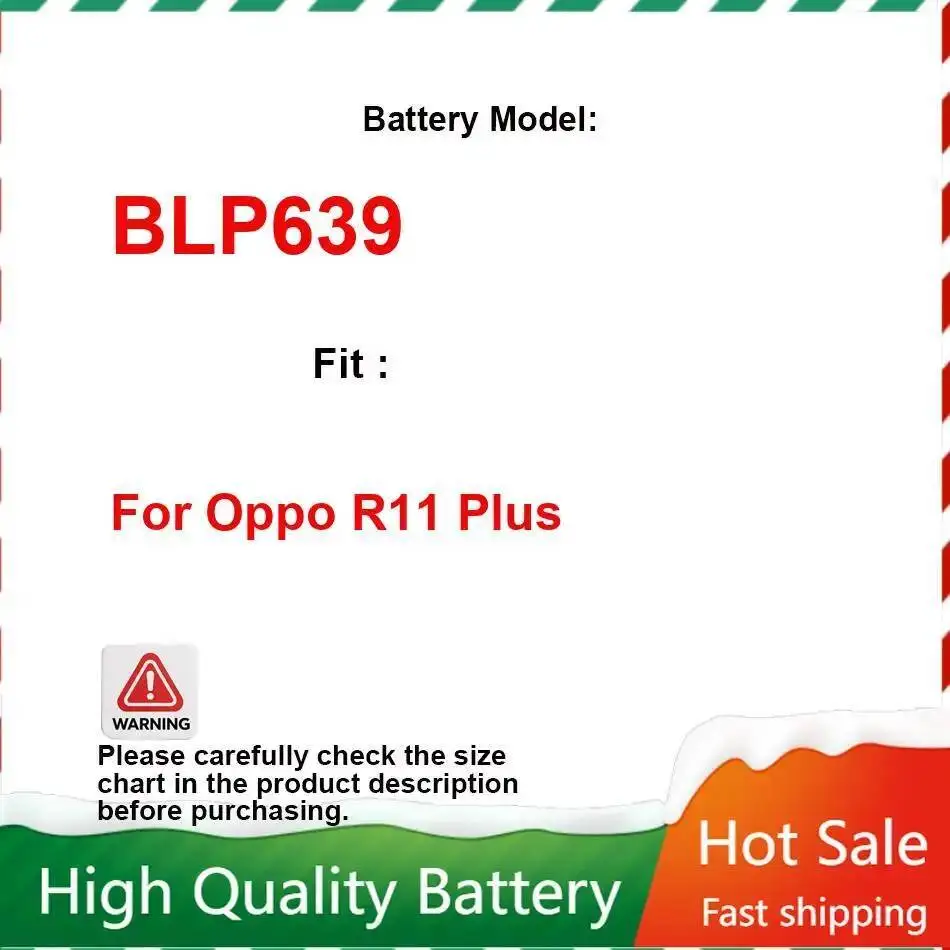 

Для Oppo R11 Plus долговечный аккумулятор мобильного телефона BLP639 4000 мАч