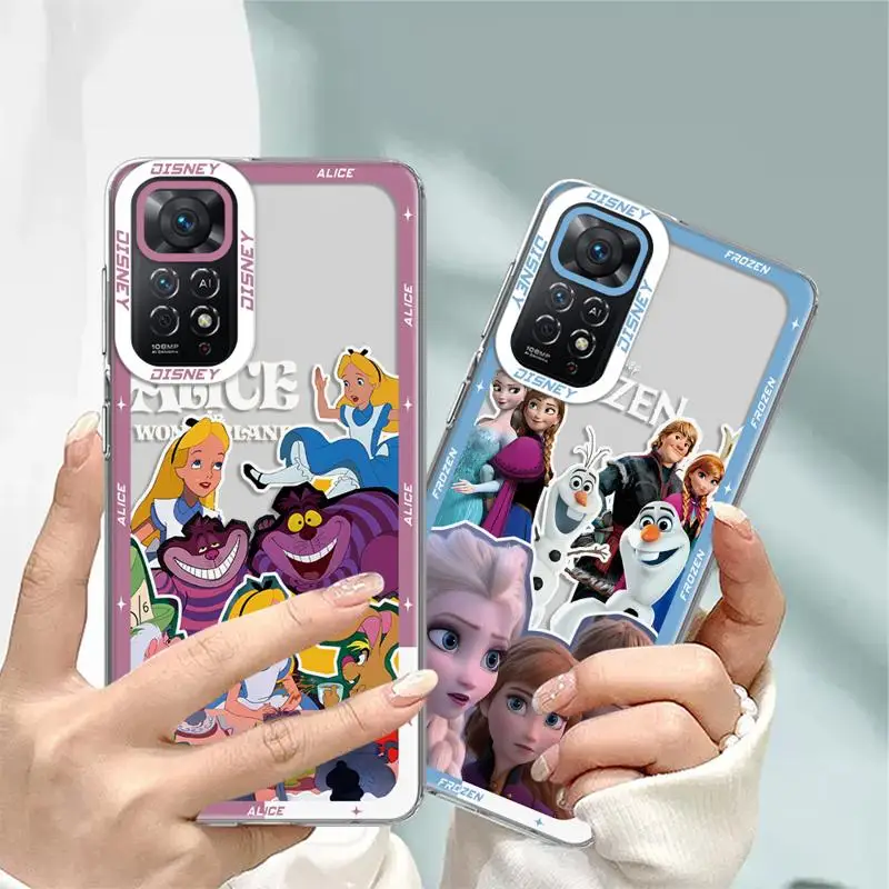 phone case for Xiaomi Redmi Note 13 12S 11 Pro 13C 4G X3 NFC 11S 10 12pro plus 9s Clear funda cover Disney Stars Little Princess