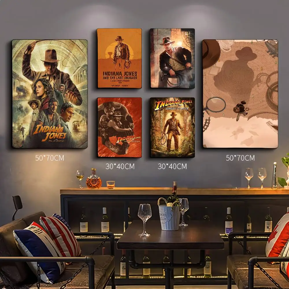 Movie Indiana Jones Classic Vintage Posters Vintage Room Home Bar Cafe Decor Nordic Home Decor