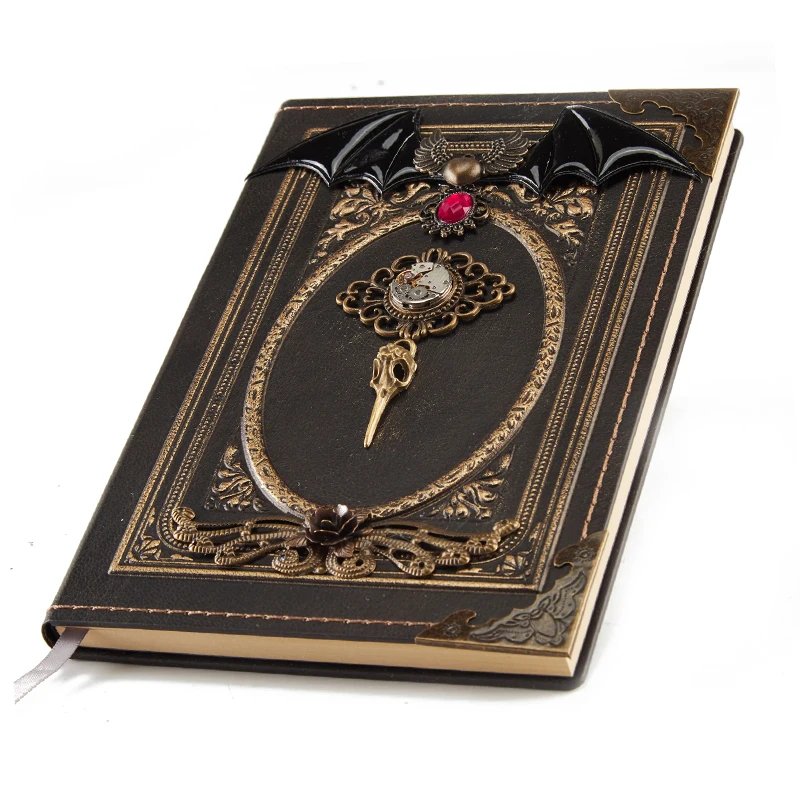 Steampunk Portable Notebook Gothic Cogs Retro Hand Book Vintage Diary Note Book