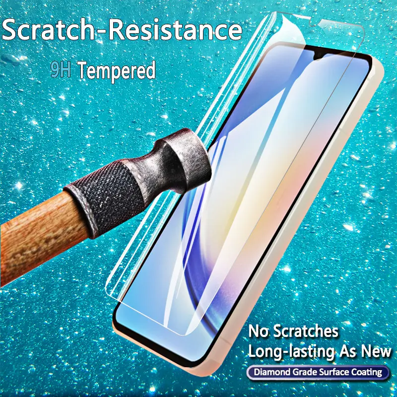1-4 szt. Ochraniacz ekranu do Galaxy A34 5G Samsung szkło hartowane kryształ 9H wysokie aluminiowe etui odporne na zarysowania przyjazny odcisk palca