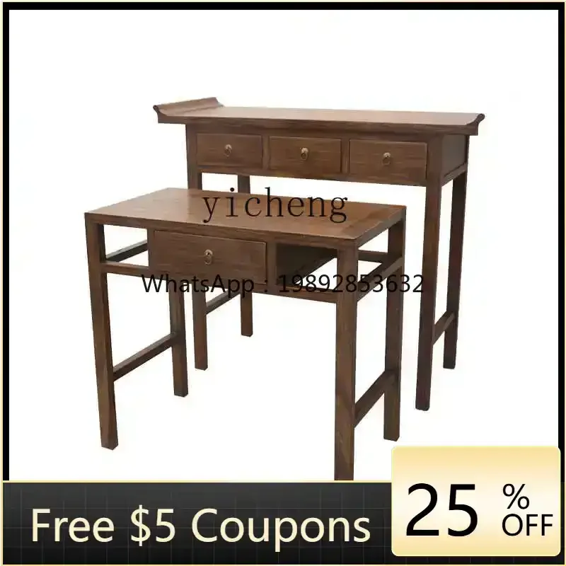 LYY  solid wood offering table Buddhist platform household shrine platform rural incense table offering table