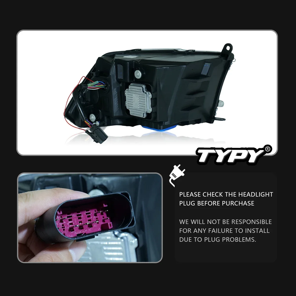 

TYPY Car For Dodge RAM 1500 Headlights 2009-2018 Upgrade Modified to New DRL Dynamic Turn Signal LED Headlight Auto Accessories