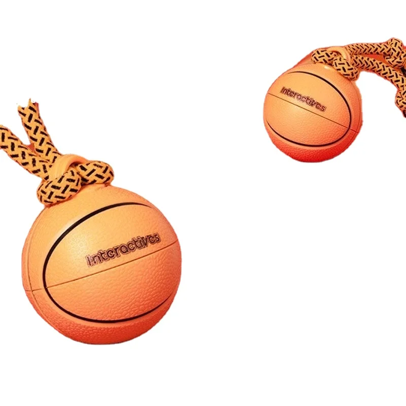 2026 Eco-Friendly TPU PC Rotating Soccer Basketball Interactive Smart Chew Toy for Dog