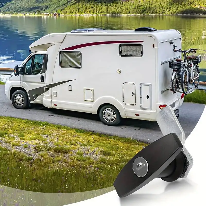RV MS324-1-2T Handle Lock Air Purifier Equipment Lock Cabinet Door Lock MS101-1A Campervan Motorhome Cabinet Security Lock view 3