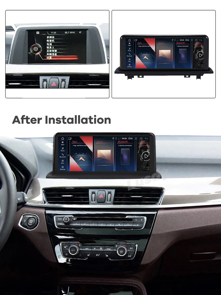 Radio con GPS para coche, reproductor Multimedia con Android 13, 8 núcleos, 10,25 pulgadas/12,3 pulgadas, CarPlay, estéreo, para BMW X1, F48, NBT, EVO, 2016-2019