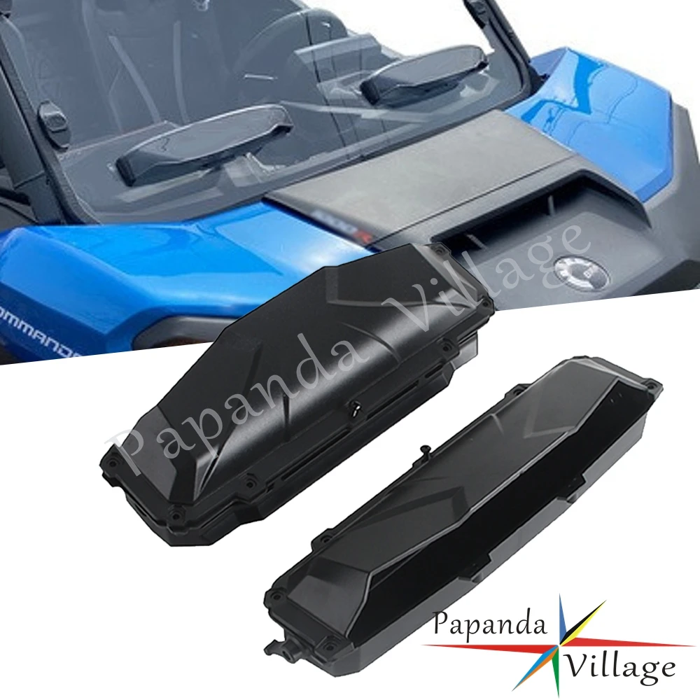 2 PCS UTV Windshield Roof Vent Self Install Kit Defrost Defog For Can-Am X3 Commander Defender Maverick Trail Sport Yamaha YXZ