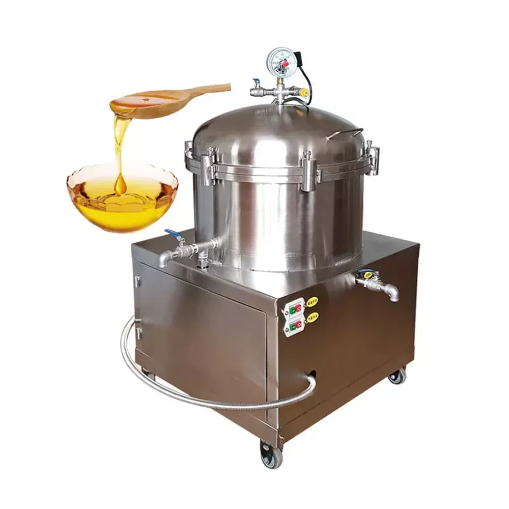 2023 Refined Sunflower Cooking Oil Filter Machine Vegetable Soybean Oil Pressers Filtration Purifier Extraction Machine