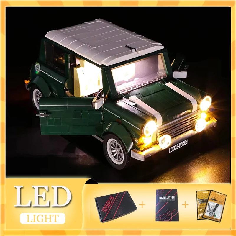 DIY LED Light Kit For LEGO 10242 MINI Cooper MK VII （Only LED Light,Without Blocks Model）