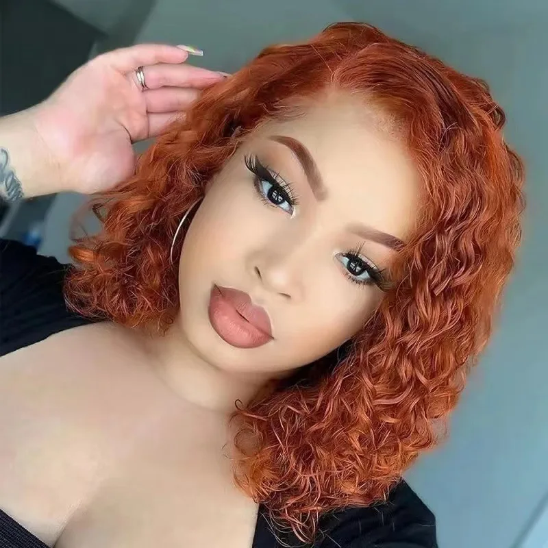 african-women's-wig-short-curly-hair-mechanism-front-lace-orange-partial-small-curl-wig-cover-chemical-fiber-high
