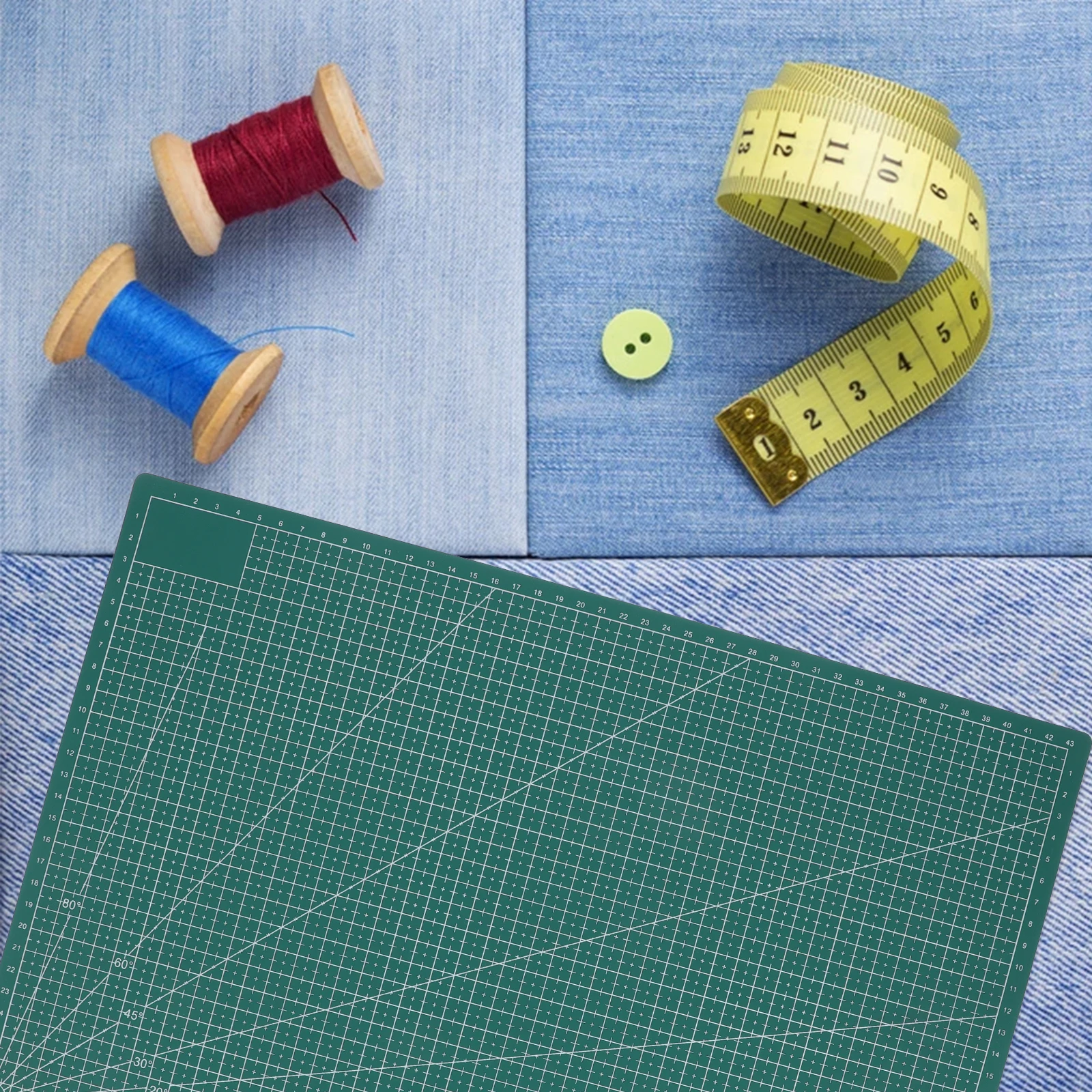 

3pcs A3 Self Cutting Craft Cutting Pad Mat Double Sided PVC Craft Board for Sewing Paper Quilting DIY Teachers Students