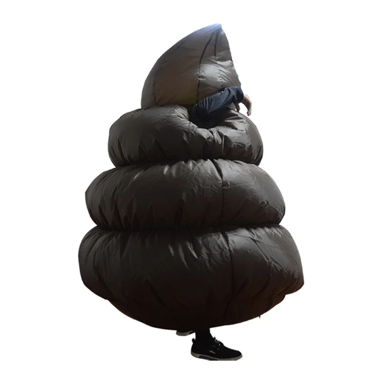 Adult Funny Inflatable Poo Costume Carnival Halloween Cosplay Costume Fancy Dress Party Spoof Poop Inflatable Costume - view 3
