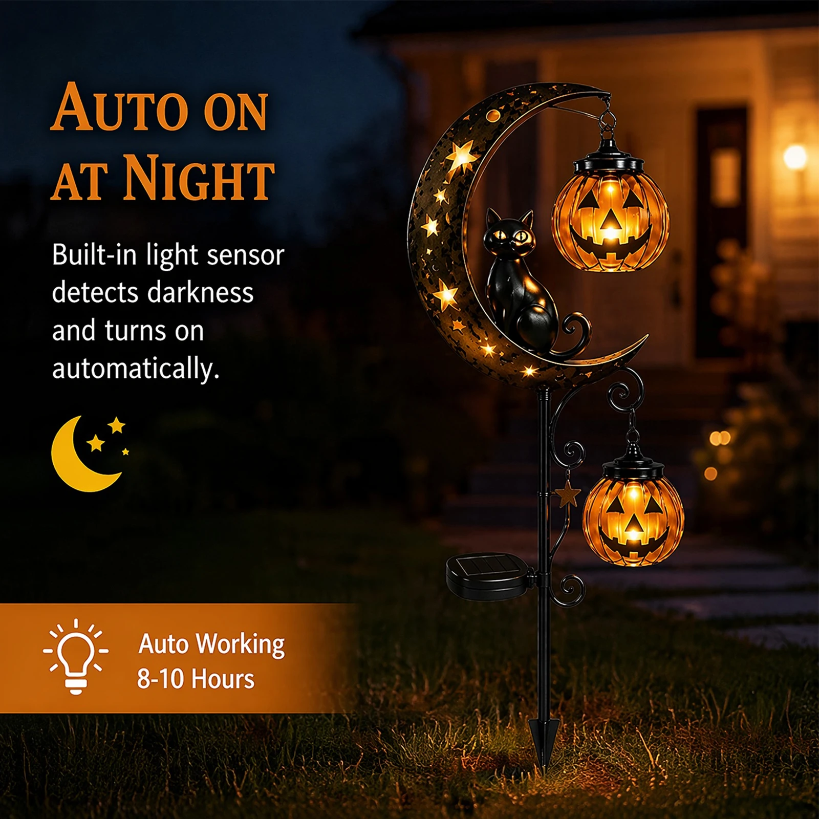 โคมไฟ LED กลางแจ้งรูปฟักทองฮาโ - Halloween Pumpkin Decor Led บทวิจารณ์และราคา