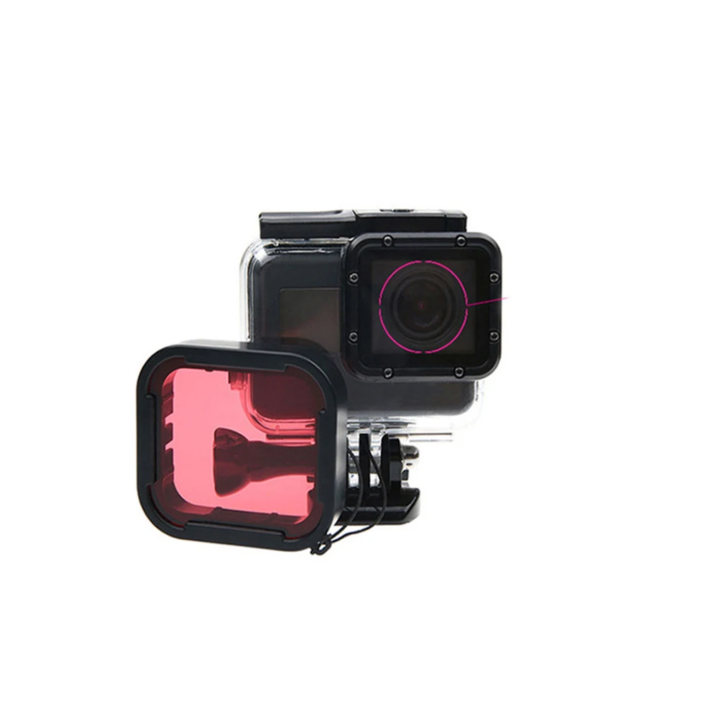 

3 Pcs Waterproof Shell Filter Video Camera Diving Protective Lens Cover Tempered Glass Coating Easy Clean Scratch