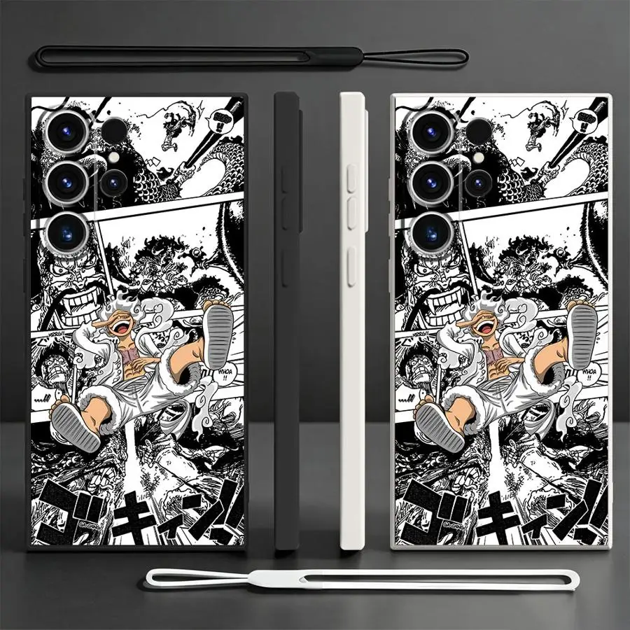 One Piece Luffy Phone Cover Case for Samsung Galaxy S26 S20 FE S24 Ultra S22 S23 Note 20 10 Ultra S21 Plus S25 Edge