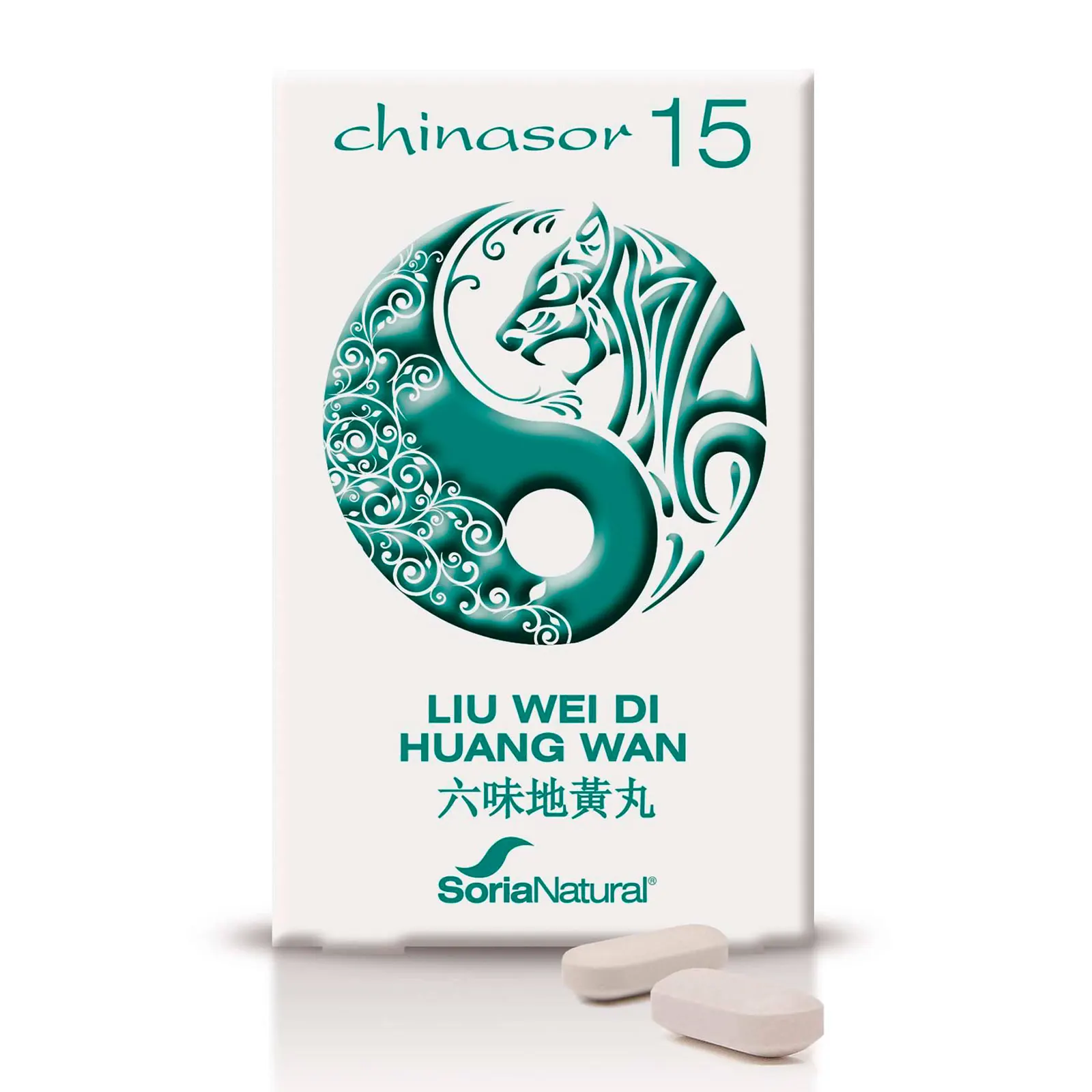 Soria Natural Chinasor 15 Liu Wei Di Huang Wan – Ayuda a Tonificar el Yin - 30 Comprimidos de 1,5 g