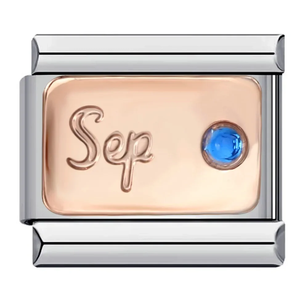 2025 جديد 12 شهر عيد ميلاد حجر سحر الإيطالية الفولاذ سوار للنساء صالح 9 مللي متر ربط سلسلة DIY بها بنفسك صنع هدايا عيد ميلاد الموضة #5