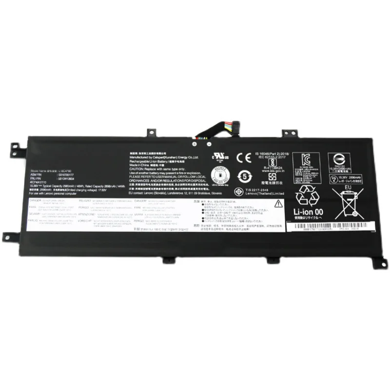 Imagem -02 - Bateria L18m4p90 L18c4p90 L18d4p90 para Lenovo Thinkpad Novo S22023 2023 L13 Yoga 20r5 20r6 Sb10t83120 15.36v 46wh