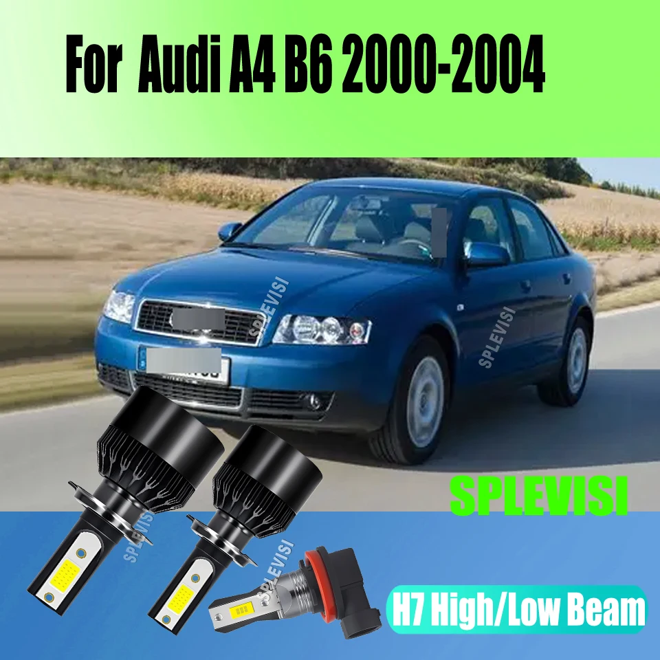 

There's No Comparison in Performance - LED Headlight Hi Low Fog H7 H7 H11 Bulbs For Audi A4 B6 2000 2001 2002 2003 2004