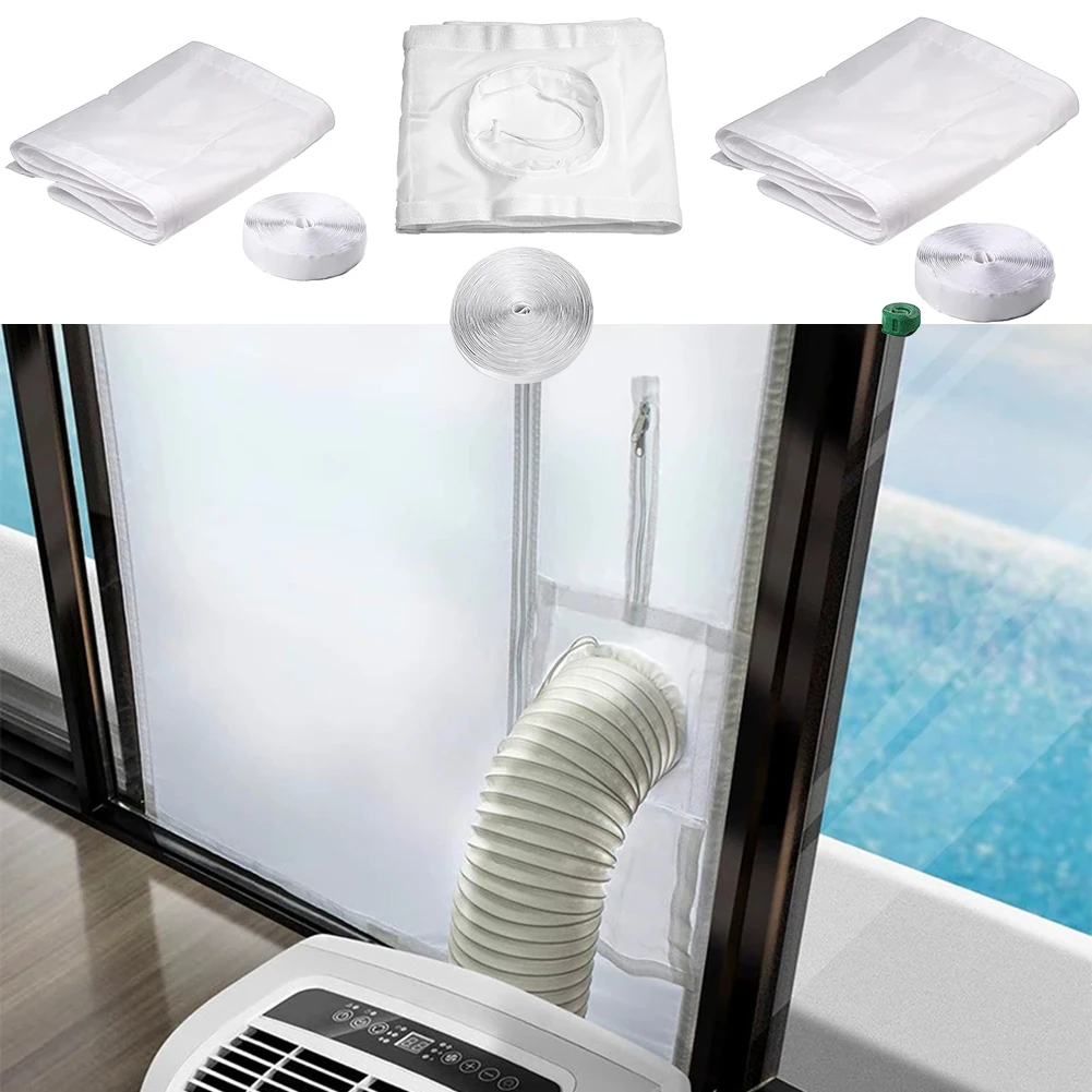1PCS Sealing Door Seal Kit Flexible Cloth Sealing Plate Window Seal AC Sliding Door Vent Kit For Portable Air Conditioner