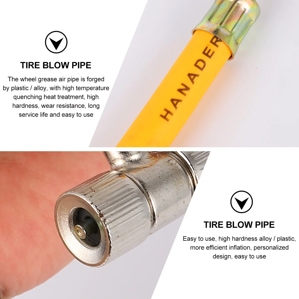 

Multifunctional Inflation Head Tire Connector Nozzle Metal Adapter for Car Bike Durable Lightweight Portable Tire Repair Tool