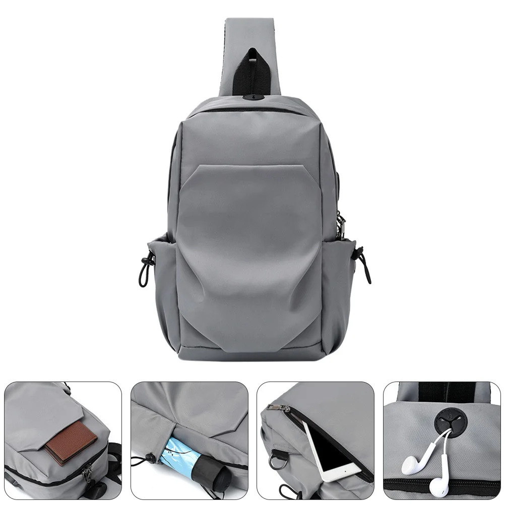 1Pcs Waterproof Chest Bag Lightweight Nylon Cross Body Pouch for Phone Wallet Keys Travel Stylish Adjustable Belt