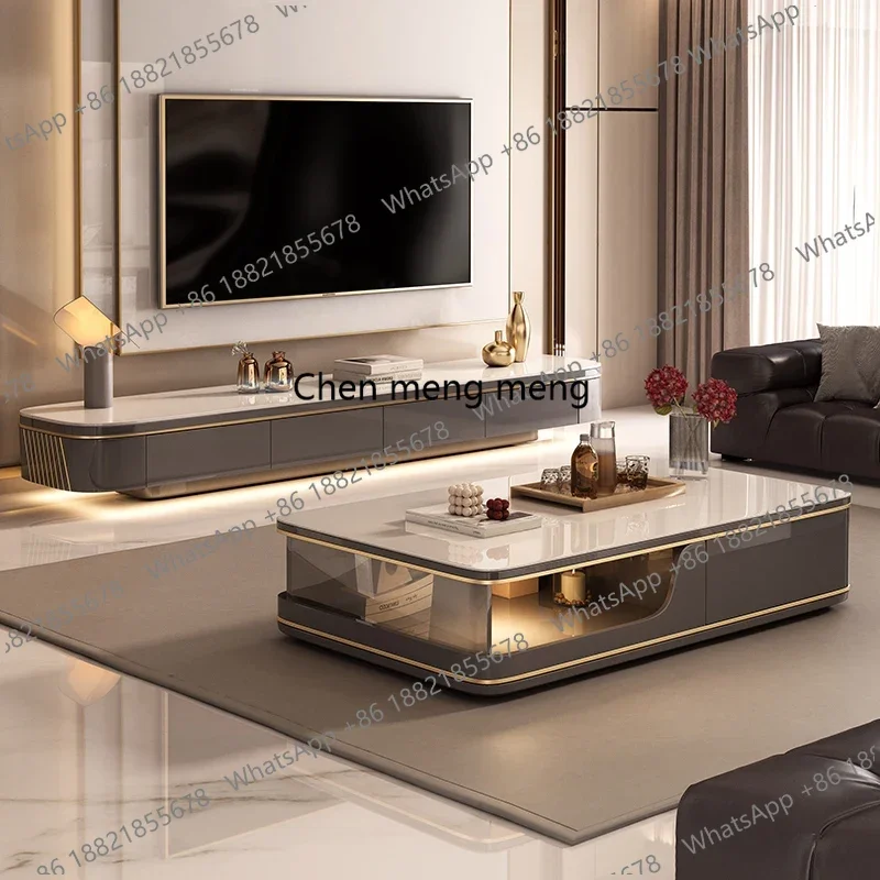 Luxury Living Room Tv Cabinet Drawers Design Storage Universal Home Tv Stands Modern Floor Mueble Para Televisor Furniture