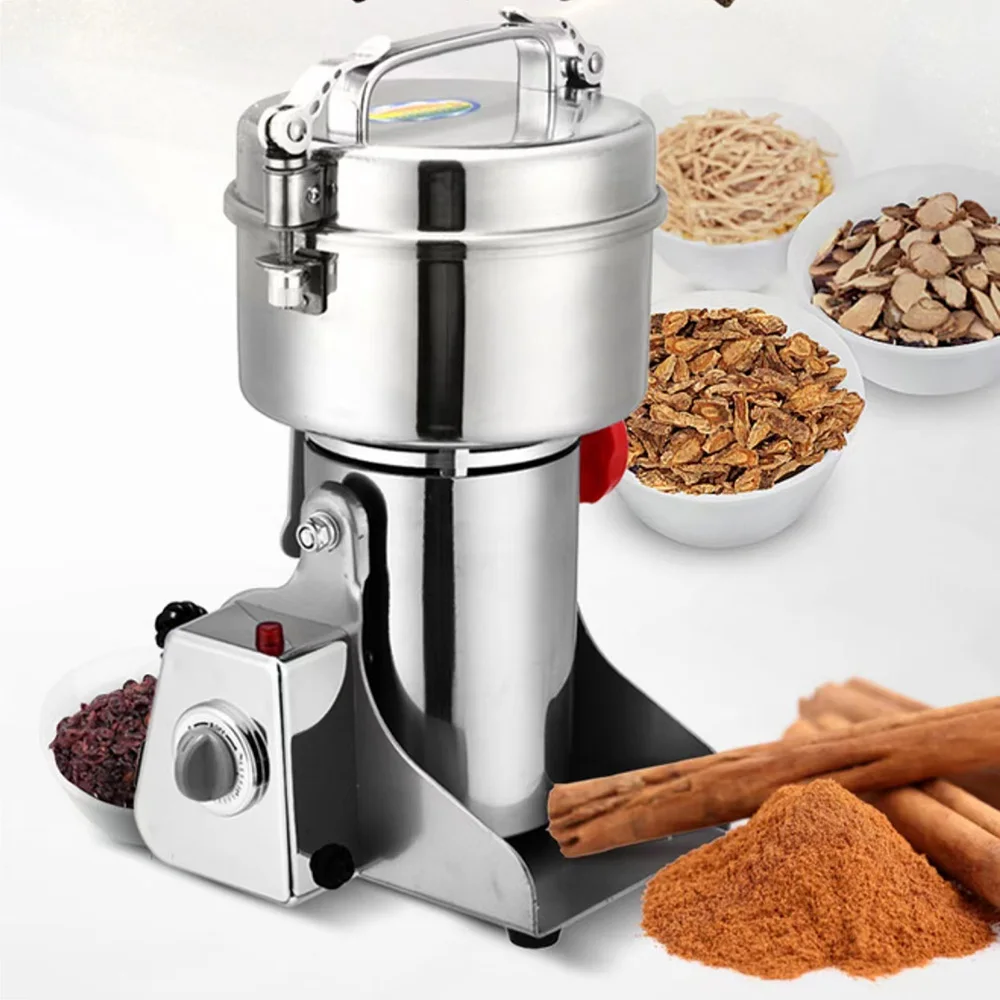 700g Swing Type Mills Electric Herbal Powder Mill Dry Food Grinder Machine Ultra-high speed Intelligent Spices Cereals Crusher