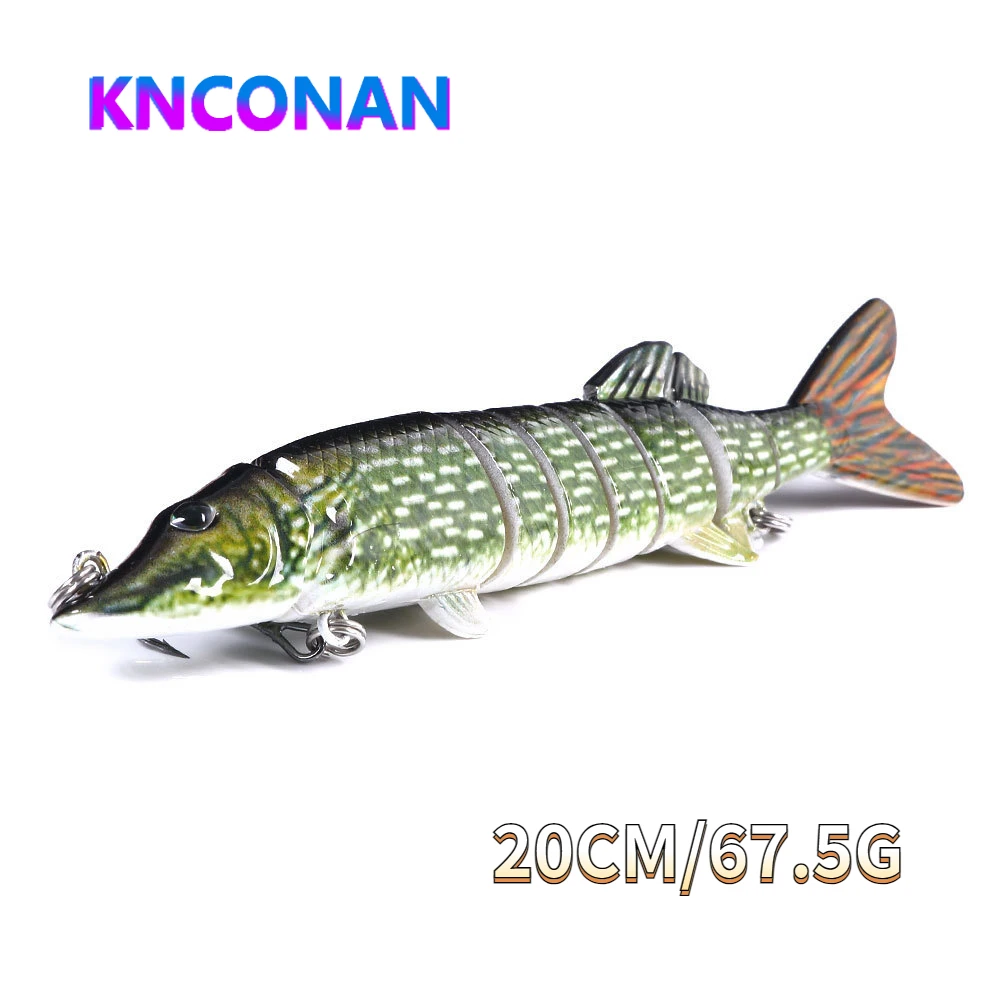 

KNCONAN 20CM 67.5G Sinking Wobblers Fishing Lures Jointed Swimbait Hard Bait Fishing Tackle For Bass Isca Crankbait