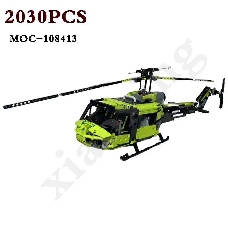 

MOC-108413 42115 Bell UH-1 Helicopter Fighter Building Blocks 2030PCS Kids Building Blocks Toys Christmas Gifts Birthday Gifts