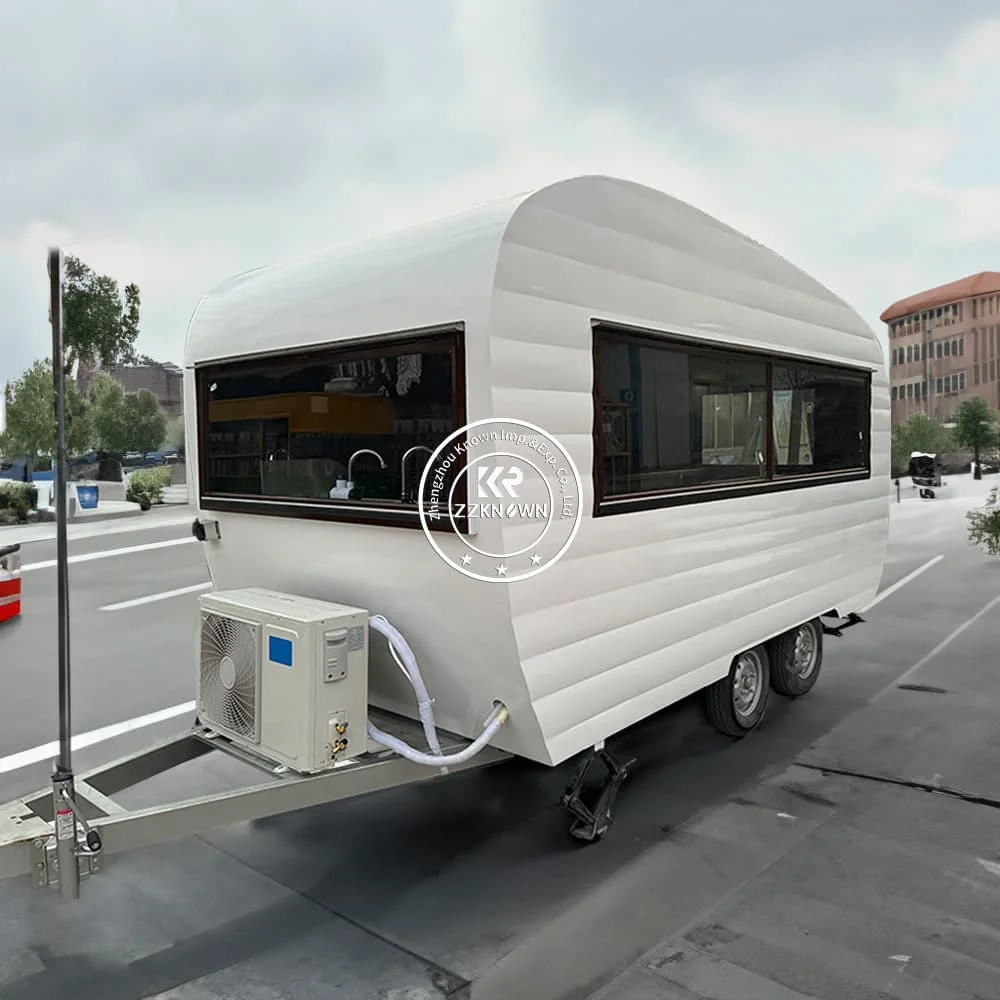 4m Odd Shaped Food Trailer Mobile Hot Dog Vans Juice Concession Trailer Food Concession Trailer Coffee Truck Bar