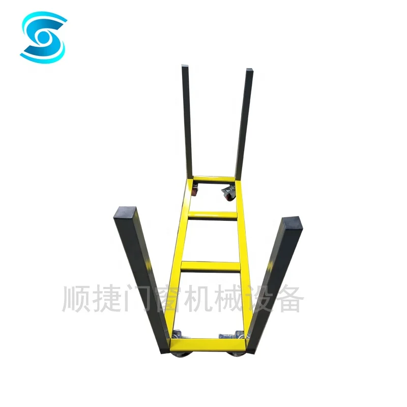 1.5×0.5m U型輸送フレーム倉庫パレットラックアルミプロファイルチューブパイプ輸送カート倉庫ドリーカート