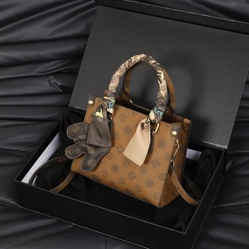 

Stylish Ladies Leather Crossbody Purse - Luxury Designer Shoulder Bag Women Handbags Elegant Tote Bag