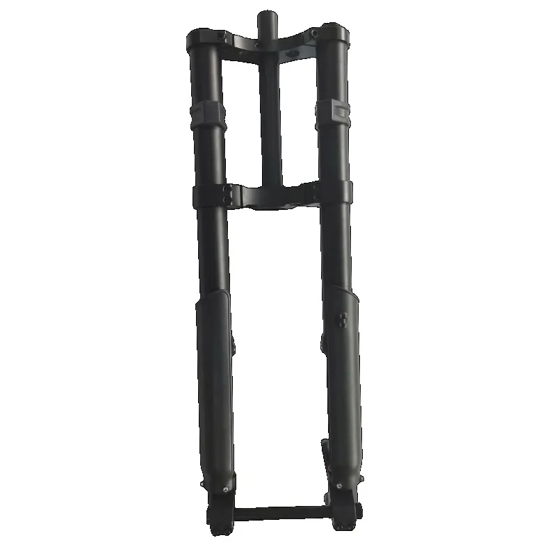 20 Inch Fat Bike Inverted Air Fork Suspension Shock 135mm Axle Double Crown Downhill Ebike Snow Bicycle Front Fork