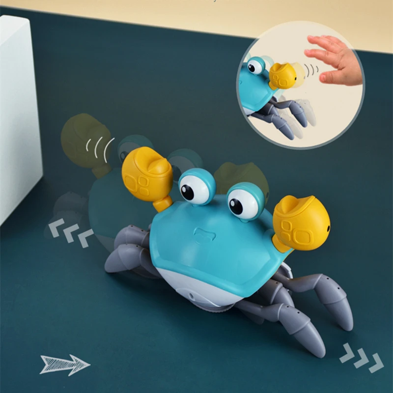 

Induction Escape Crab Electric Pets Baby Musical Toys Toddler Crawling Toys Interactive Toys for Children Christmas Gifts