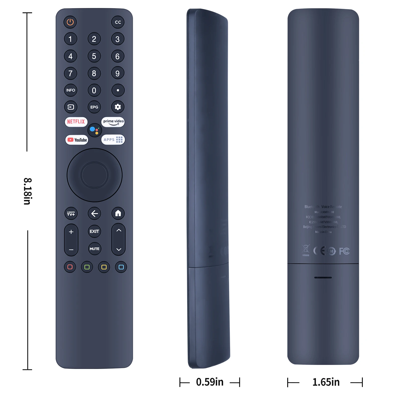 جهاز تحكم عن بعد صوتي XMRM-ML جديد لتلفزيون Xiaomi Ultra HD 4K QLED Q2 50 "55" 65" #5