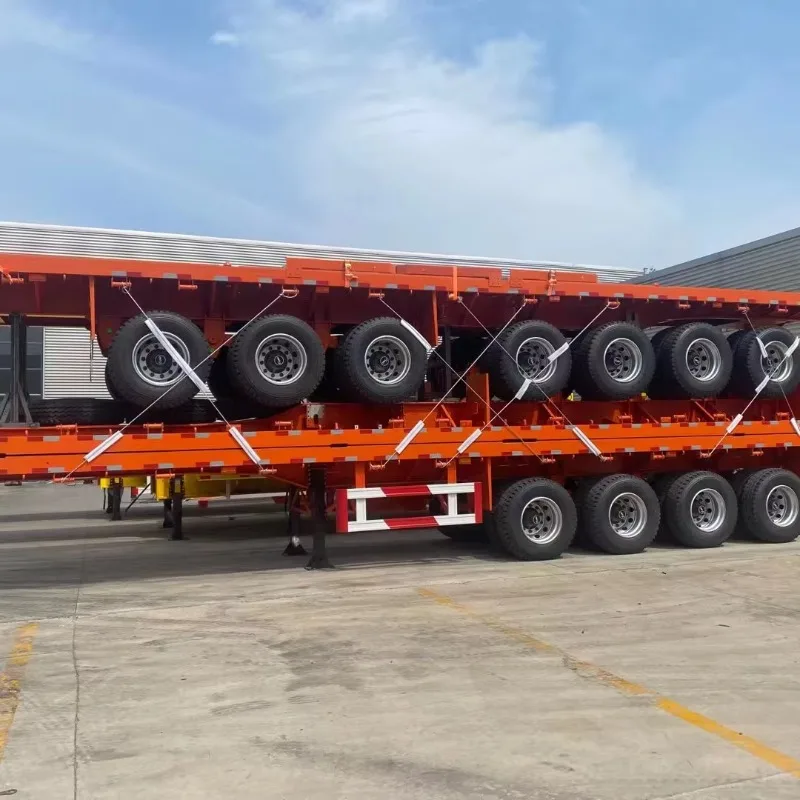 Hot Sale Lightweight & Durable Aluminum Flatbed Trailer 13.6x2.5M Steel Semi-Trailer