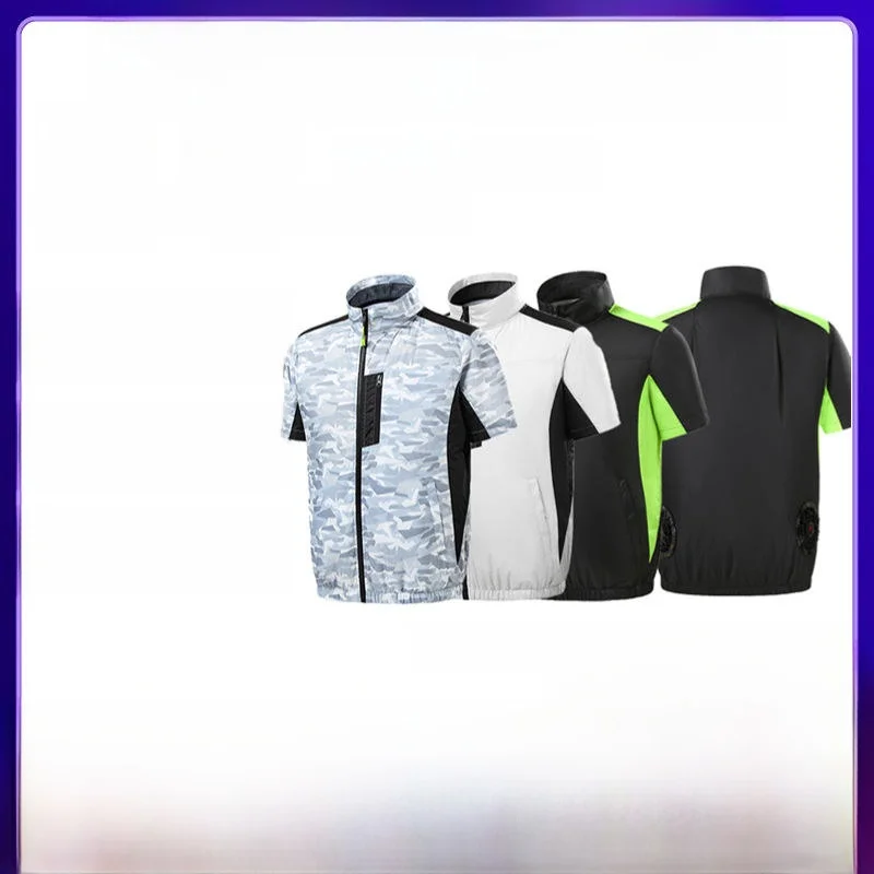 

Summer ort Sve Workwear Fan Suit Vest Cooling Air Conditioning Outdoor Clothing M Work orms Other Functions