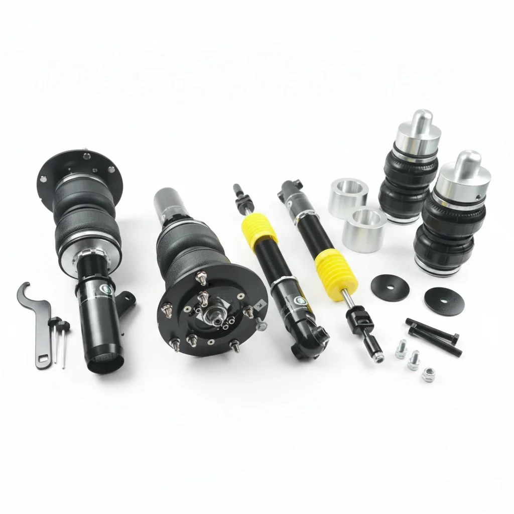 

For Air Suspension Support Kit, Air Shock Absorber, for BMW M2 F87 5-Bolt 2018 2019 2020, Forged Aluminum Alloy Airlift Kit
