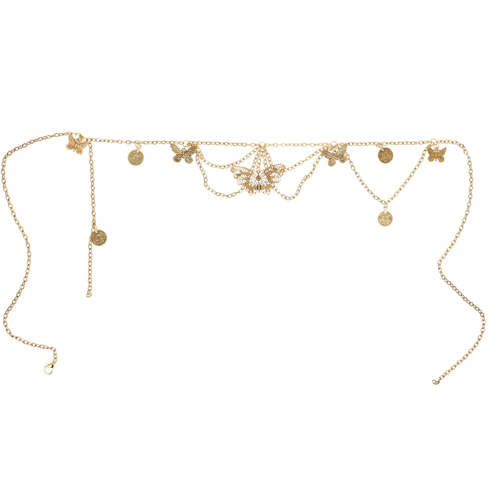 

Butterfly Waist For Belly Jewelry Chain Minimalist Tassel Belt Trendy Chain Belt For Dance Beach Party