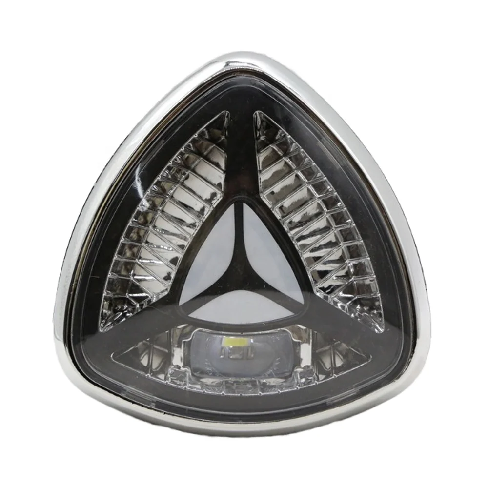 48-60VElectric Bicycle Parts Triangular Metal Front Lighting Headlights for Motorcycles Retrofitted Headlights Front Lighting view 6