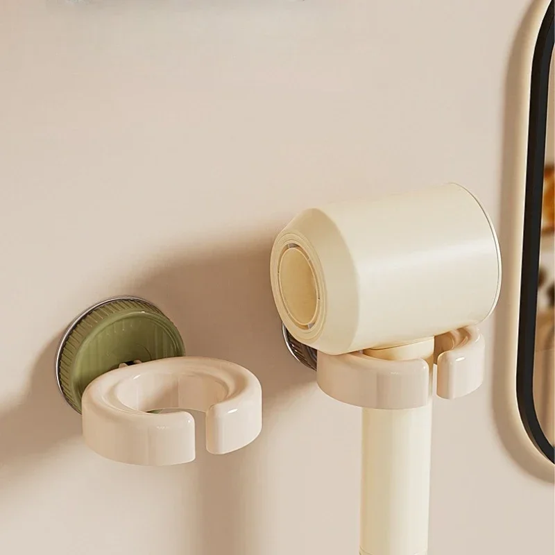 رف تخزين مجففات شعر الحمام غير المثقوب، رف زاوية مثبت على الحائط يستخدم لتخزين تنظيم رف مجفف الشعر