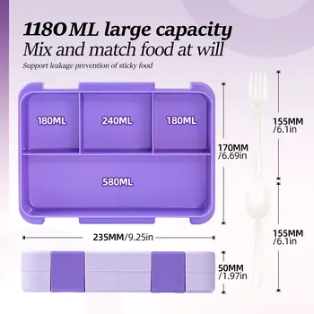 10 best sales Set di scatole per il pranzo bento - №6