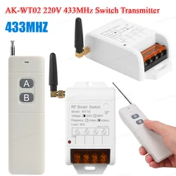 AK-WT02 220V Wireless Remote Water Pump Relay Switcher AB Buttons Remote Control