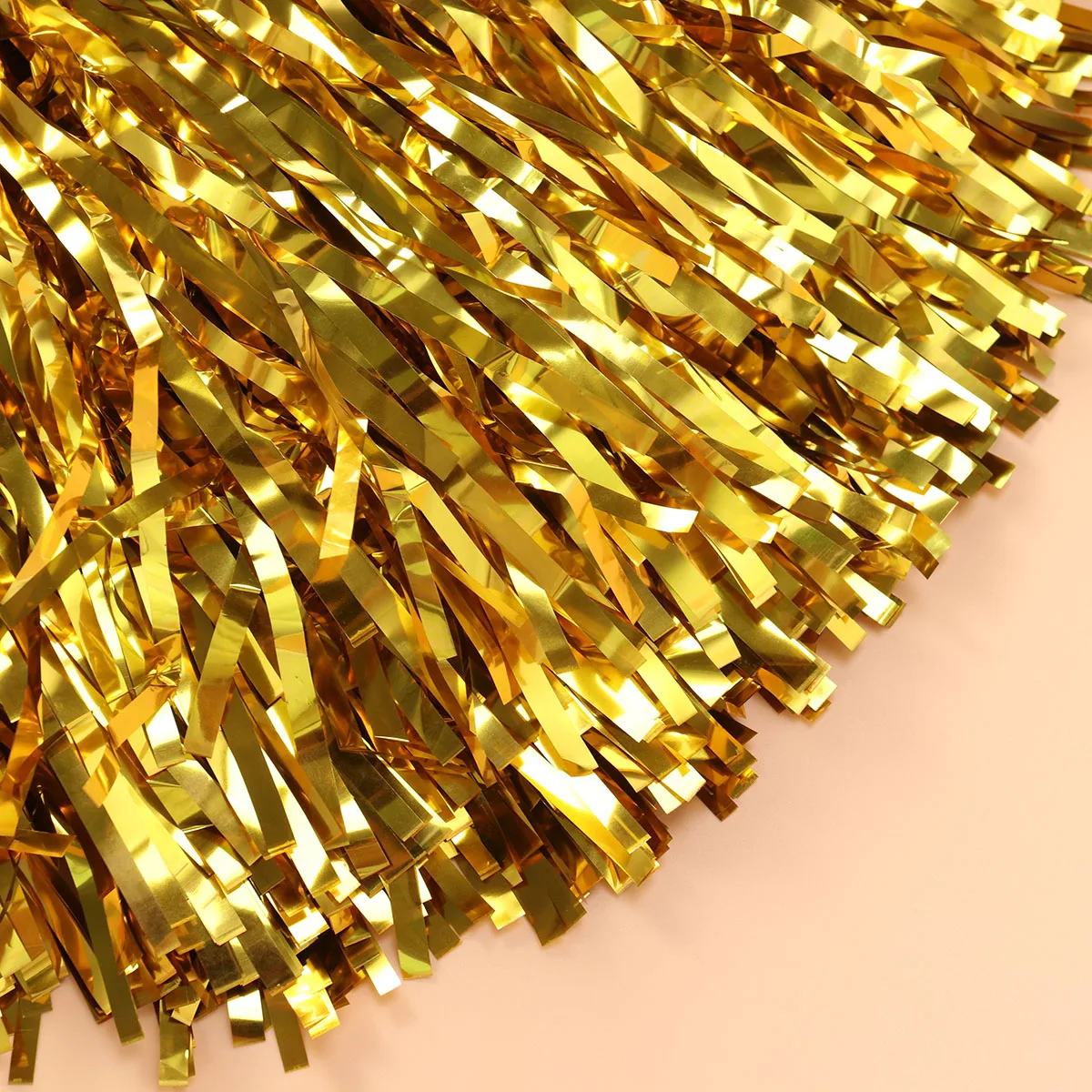 

2 Packs Pom Poms Plastic Ring Smooth Light Cheerleader Pom Poms Weight Kids Sports Events Team Accessories