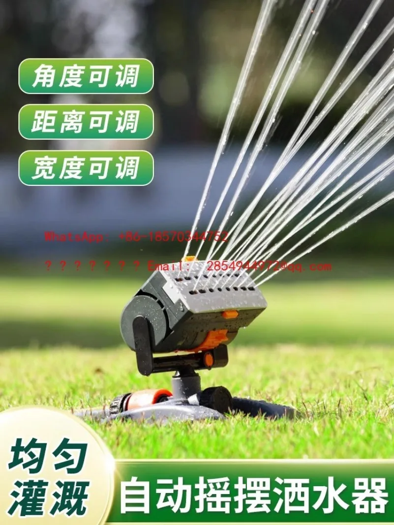 L   Y   Adjustable Swing Watering Sprinkler for Gardening and Horticulture, Garden Automatic Irrigation Nozzle
